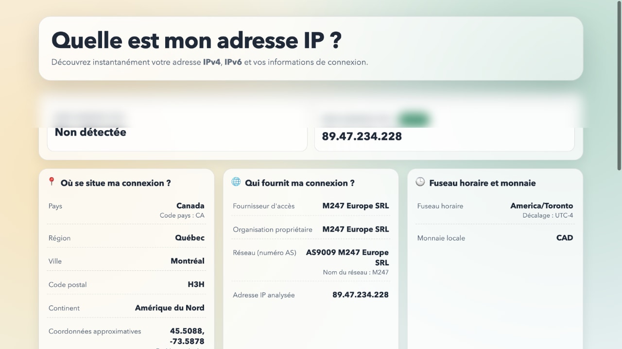 Mon IPv6